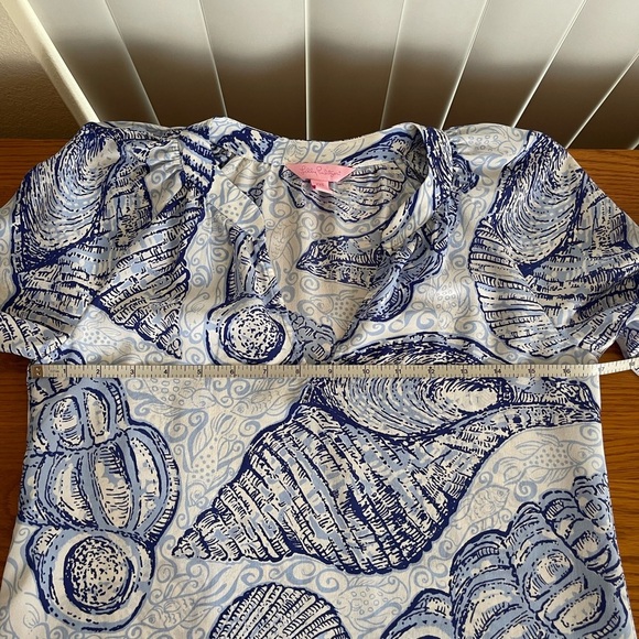 Lilly Pulitzer Matilda Silk Top Stuffed Shells Size XXS - Picture 9 of 16